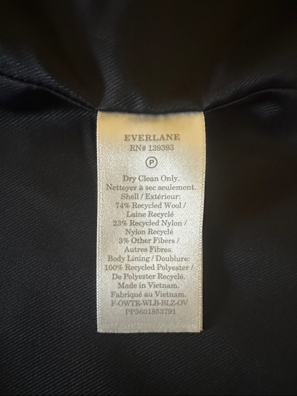 Everlane Oversized Blazer in Wool Gray Women's Size 4 - Picture 12 of 16